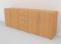 Preview: Büroschrankwand VH2 Sideboard Buche