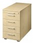 Preview: Standcontainer Multi mit Schubladen Ahorn