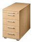 Preview: Standcontainer Multi mit Schubladen Buche