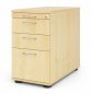 Preview: Schreibtischcontainer Standcontainer Multi mit Hängeregisterauszug Dekor Ahorn Bügelgriffe