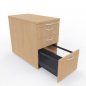 Preview: Standcontainer Anstellcontainer TEN mit Hängeregisterauszug Dekor Buche