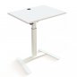 Preview: Steh-Sitz-Tisch Beistelltisch 80x60 cm Tisch CSW Weiß