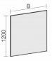 Preview: Stellwand eco 120 cm hoch Zeichnung