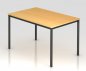 Preview: Tisch Dortumung 120x80 cm Buche Füße schwarz