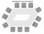 Preview: Trapeztisch Mehrzwecktisch Stellbeispiel 4
