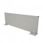 Preview: Trennwand eco 60 cm hoch mit Standfuß grau