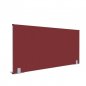 Preview: Trennwand eco 60 cm hoch mit Standfuß rot Rückansicht