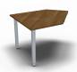 Preview: Winkelanbautisch ONE 135 Grad links Nussbaum