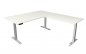 Preview: Winkelschreibtisch 180x180 cm Move4 Weiß-Silber