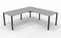 Preview: Winkelschreibtisch GAV1 200x200 cm anthrazit Lichtgrau