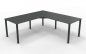 Preview: Winkelschreibtisch GAV1 200x200 cm anthrazit Onyxgrau