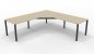 Preview: Winkelschreibtisch GAV2 242,5x242,5 cm anthrazit Ahorn