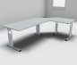 Preview: Winkelschreibtisch GR2 240x160cm Lichtgrau