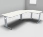 Preview: Winkelschreibtisch GR2 240x160cm Weiss