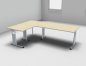 Preview: Winkelschreibtisch GS6 240x160 cm Ahorn