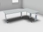 Preview: Winkelschreibtisch GS6 240x160 cm Lichtgrau