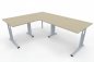 Preview: Winkelschreibtisch GV5 Stellfläche 160 x 200 cm Dekor Ahorn