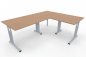 Preview: Winkelschreibtisch GV5 Stellfläche 160 x 200 cm Dekor Buche