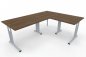 Preview: Winkelschreibtisch GV5 Stellfläche 160 x 200 cm Dekor Nussbaum