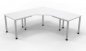 Preview: Winkelschreibtisch HE1 200x200 cm Weiss