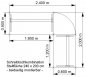 Preview: Stellfläche Schreibtisch-Winkelkombination 240 x 200 cm