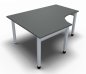 Preview: Winkelschreibtisch ONE 160 cm links Onyxgrau