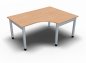 Preview: Winkelschreibtisch ONE 160 cm rechts Buche