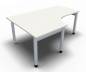 Preview: Winkelschreibtisch ONE 180 cm links Weiss