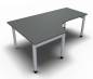 Preview: Winkelschreibtisch ONE 200 cm links Onyxgrau