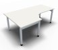 Preview: Winkelschreibtisch ONE 200 cm links weiss