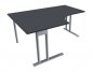 Preview: Winkelschreibtisch TEN 160 cm, links onyxgrau
