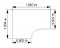 Preview: Winkelschreibtisch TEN 160 cm, links buche
