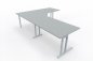 Preview: Winkelschreibtisch 262,5x202,5 cm Lichtgrau