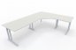 Preview: Winkelschreibtisch 262,5x202,5 cm Weiß