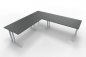 Preview: Winkelschreibtisch TEN7 240x220 cm Onyxgrau