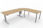 Preview: Winkelschreibtisch VXY2 Schreibtischkombination 243 x 200 cm Ahorn