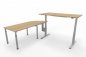 Preview: Winkelschreibtisch VXY2 Schreibtischkombination 243 x 200 cm Ahorn