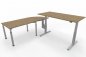 Preview: Winkelschreibtisch VXY2 Schreibtischkombination 243 x 200 cm Asteiche