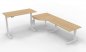 Preview: Winkelschreibtisch XBM9 283x280 cm Ahorn Gestell Weiß