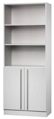 Aktenschrank Multi 5 Orderhöhen, 2 OH Türen Lichtgrau