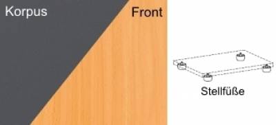 Schiebetürenschrank Master 2 OH 120 cm breit Sichtrückwand