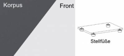 Schiebetürenschrank Master 3 OH 120 cm breit Sichtrückwand