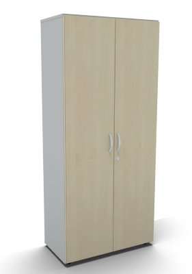 Büro Aktenschrank Mega 5 OH Weiss Ahorn