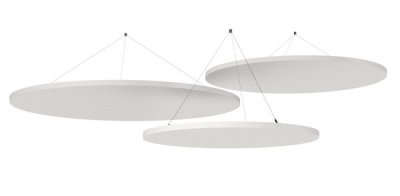 Akustik-Deckensegel 3er Set Akusikelemente Weiß