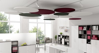 Akustik-Deckensegel 3er Set Akustikelemente