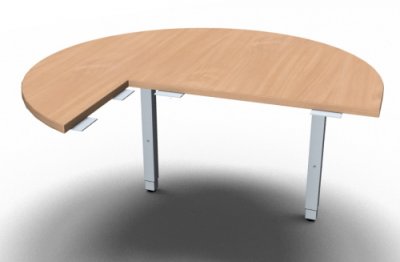 Anbautisch ONE Dreiviertelkreis rechts Buche