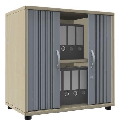 Anstell-Querrollladenschrank TEN 2 OH, 80 cm Ahorn