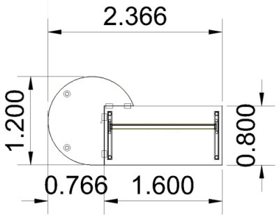 Schreibtisch 160 cm mit Berateransatz links