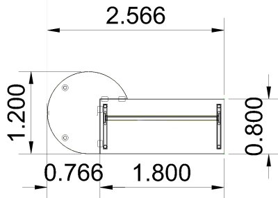 Schreibtisch 180 cm mit Berateransatz links