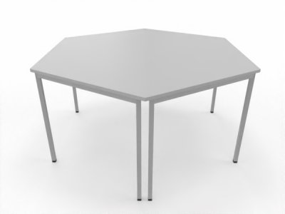 Besprechungstisch 160x138 cm Lichtgrau 2teilig